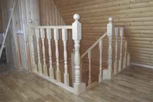 How to make a railing for the stairs