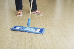 How to wash green from linoleum