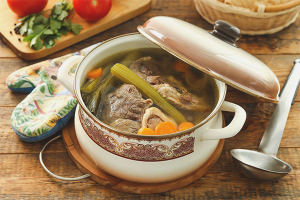 How to cook meat broth