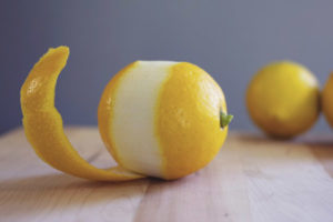 Is it possible to eat a peel of a lemon