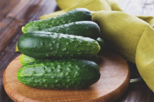 Fresh cucumbers